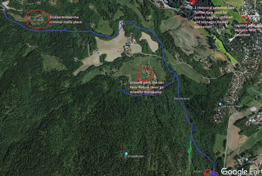 painted some part of the small river flooding down into satanical Åstad water-swamp. River cant see in map cos too much forest.